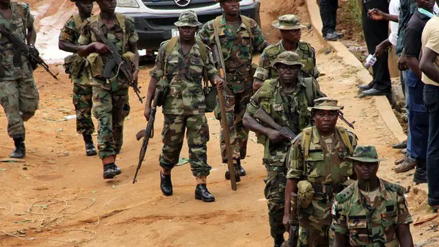 Des soldats nigérians patrouillent. Crédit photo : Sources