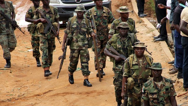 Des soldats nigérians patrouillent. Crédit photo : Sources