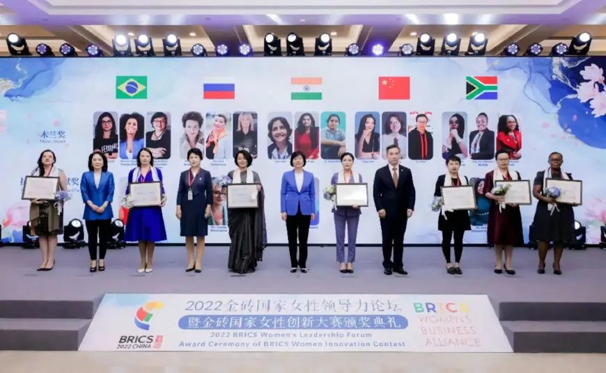 The 2022 BRICS Women’s Leadership Forum is held in Beijing, May 31, 2022.