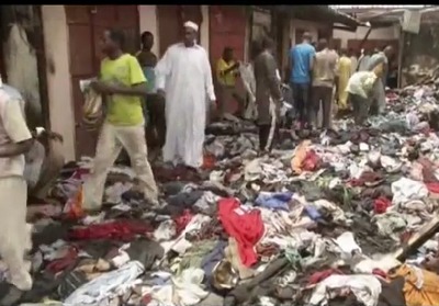 Tchad : 17 boutiques partent en fumée dans un incendie au marché central Tchad : 17 boutiques partent en fumée dans un incendie au marché central