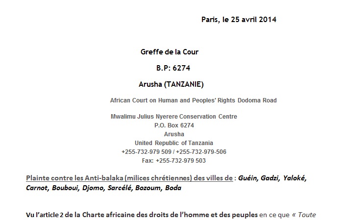 RCA : Plainte contre les Anti-balaka pour viols et tentatives de transmission du SIDA RCA : Plainte contre les Anti-balaka pour viols et tentatives de transmission du SIDA