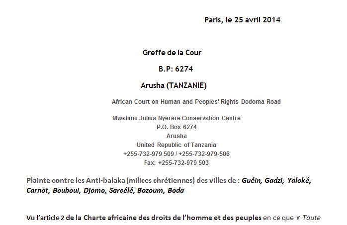 RCA : Plainte contre les Anti-balaka pour viols et tentatives de transmission du SIDA‏