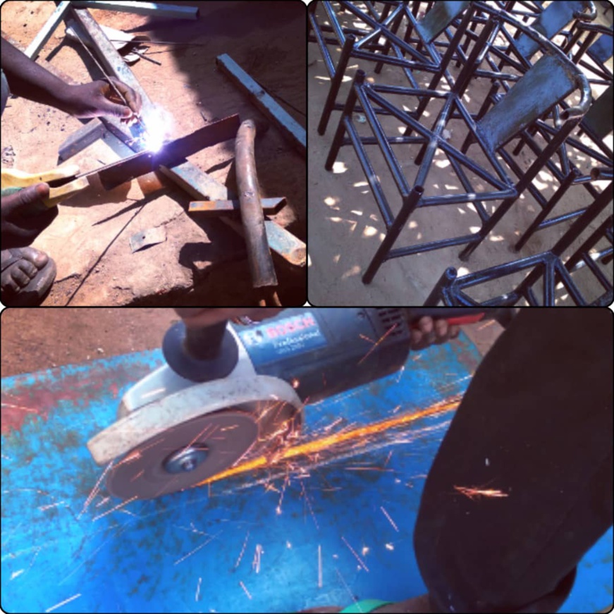 Tchad : deux diplômés se lancent dans la menuiserie métallique à Ndjamena Tchad : deux diplômés se lancent dans la menuiserie métallique à Ndjamena