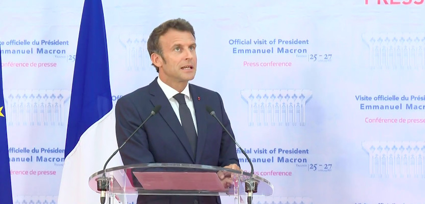 Macron : "la Russie a complété son offre diplomatique par l'intervention de Wagner" Macron : "la Russie a complété son offre diplomatique par l'intervention de Wagner"