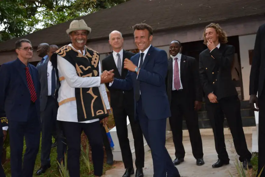 Cameroun : Yannick Noah a remis l’appel à la solidarité des pays francophones au président Macron. © DR