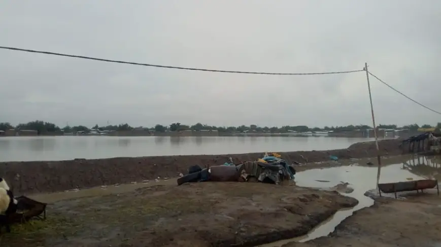 Des inondations à N'Djamena en août 2022. © Alwihda Info