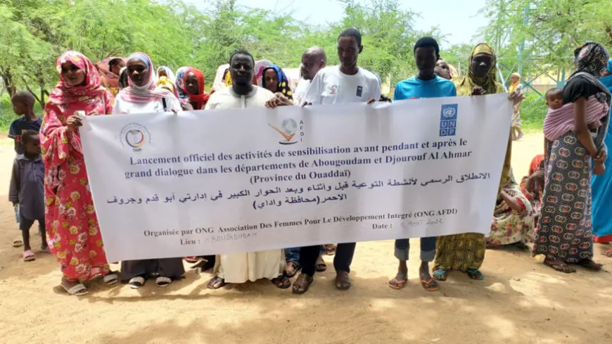 Tchad : à Abougoudam, l'ONG ABDI demande à la population de croire au dialogue national. © Hambali Nassour/Alwihda Info