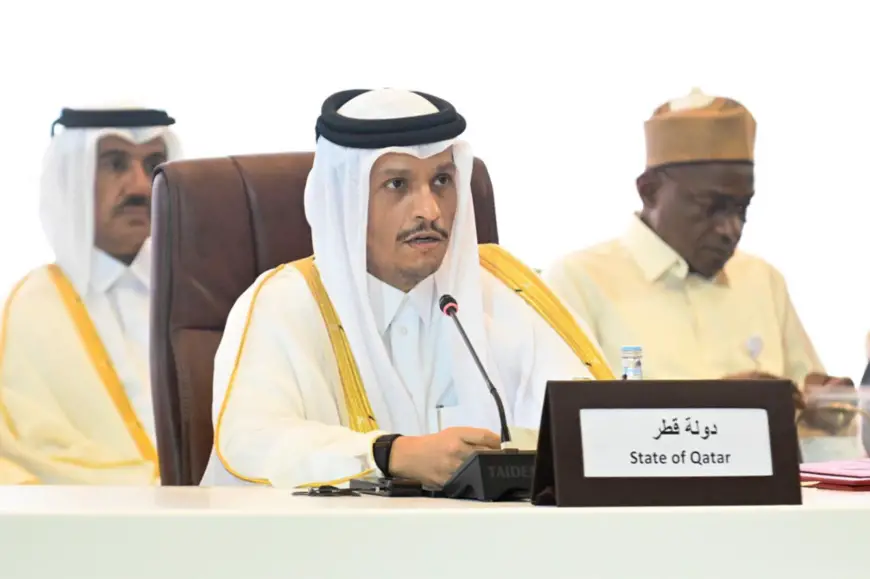 Le ministre Qatari des Affaires étrangères, cheikh Mohammed Al Thani. © MfaQatar