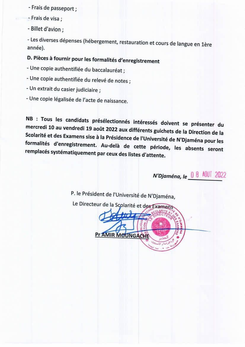 Deux universités turques offrent des bourses aux étudiants tchadiens Deux universités turques offrent des bourses aux étudiants tchadiens