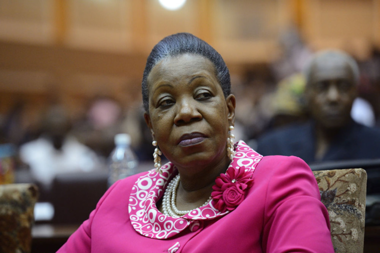 Catherine Samba-Panza à Bangui, le 20 janvier 2014 (ERIC FEFERBERG/AFP)