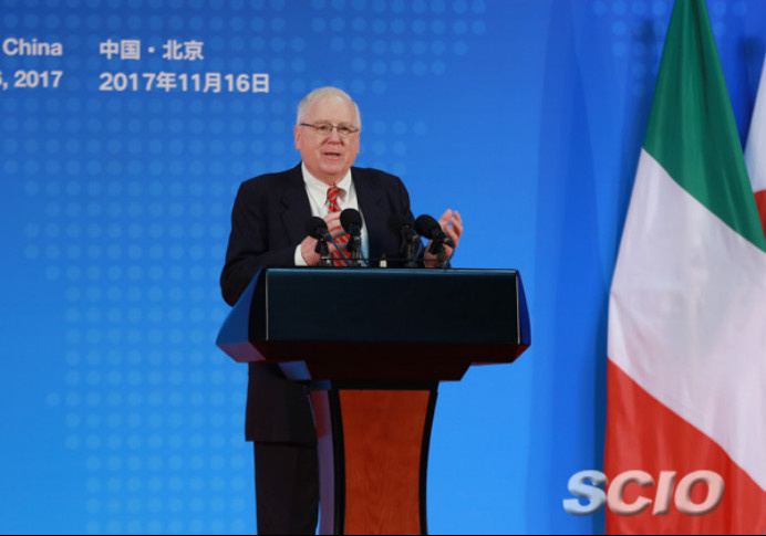 Kenneth M. Quinn, president emeritus of the World Food Prize Foundation. (Photo by Liu Jian)