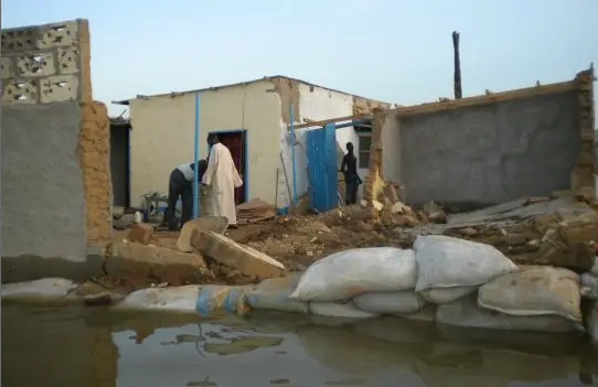 Des inondations à N'Djamena. Crédit photo : Journaldutchad
