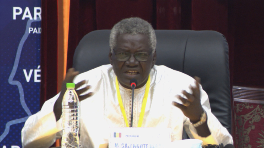 Gali Ngoté Gatta, président du Présidium du dialogue national au Tchad, le 30 août 2022. © B.K./Alwihda Info