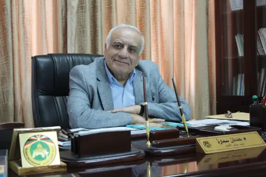 Photo shows Adnan Samara, the president of the Palestinian-Chinese Friendship Society. (Photo from the official website of the Palestinian Academic Society for the Study of International Affairs)