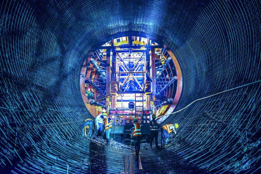 Chinese constructors work in a 11.8km diversion tunnel of the Nam Ngum 3 hydropower station in Laos, May 4, 2019. The China-contracted hydropower station is the largest one in Laos. (Photo by Xun Jiang/People's Daily Online) Chinese constructors work in a 11.8km diversion tunnel of the Nam Ngum 3 hydropower station in Laos, May 4, 2019. The China-contracted hydropower station is the largest one in Laos. (Photo by Xun Jiang/People's Daily Online)