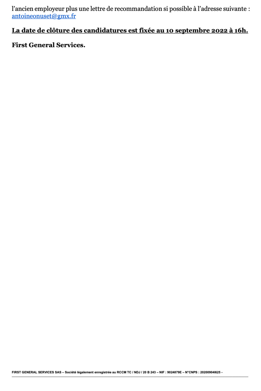 Tchad : avis de recrutement d’un ou d’une chargée de communication et du suivi pour un cabinet Tchad : avis de recrutement d’un ou d’une chargée de communication et du suivi pour un cabinet