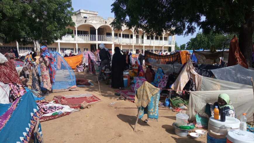 Tchad : le lycée de Walia se transforme en camp de sinistrés Tchad : le lycée de Walia se transforme en camp de sinistrés