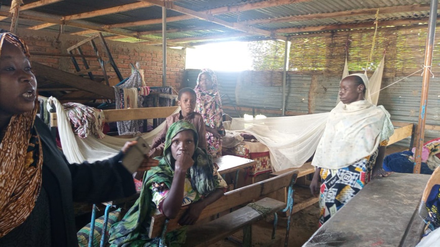 Tchad : le lycée de Walia se transforme en camp de sinistrés Tchad : le lycée de Walia se transforme en camp de sinistrés