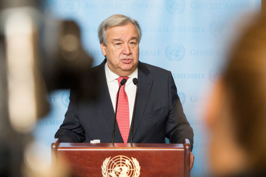 Le secrétaire général de l'ONU, António Guterres. © DR Le secrétaire général de l'ONU, António Guterres. © DR