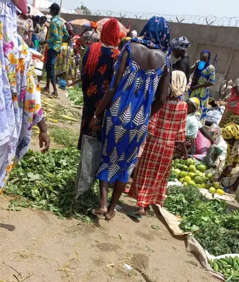 Les vendeuses de fruits et légumes au marché de Dembé, le 15 septembre 2022. © Mahamat Issa Gadaya/Alwihda Info