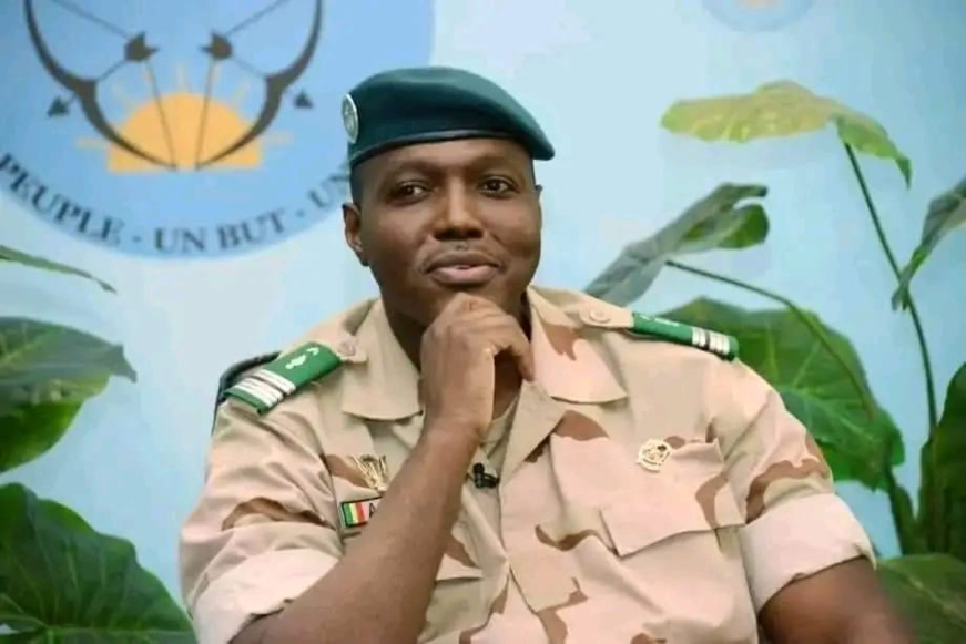 Le premier ministre malien par intérim, le colonel Abdoulaye Maïga. © DR