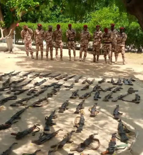 Tchad : 87 armes de guerre récupérées au Kanem