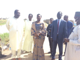 N'Djamena : la ministre des Affaires foncières supervise les travaux préventifs face à la crue