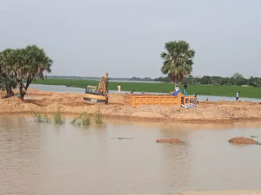 Tchad : montée inquiétante des eaux dans le 9ème arrondissement de N'Djamena