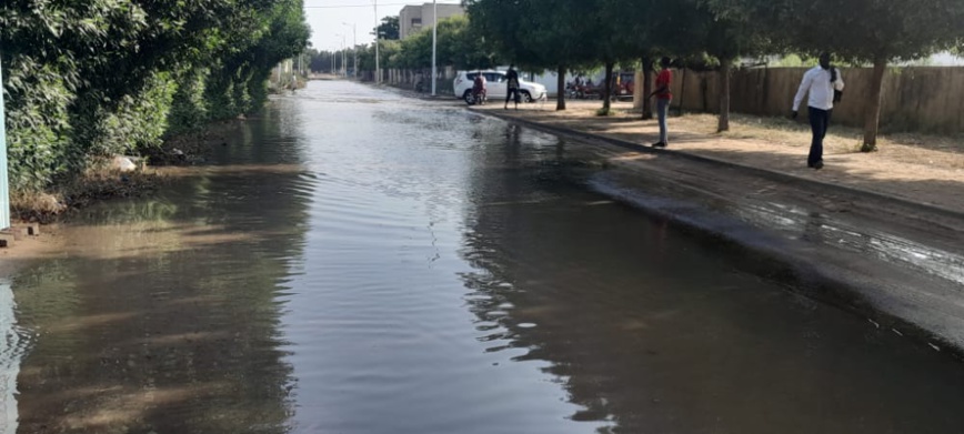 Le quartier Sabangali touché par la crue du fleuve à N'Djamena, le 14 octobre 2022. © Abakar Adoum N'gaye