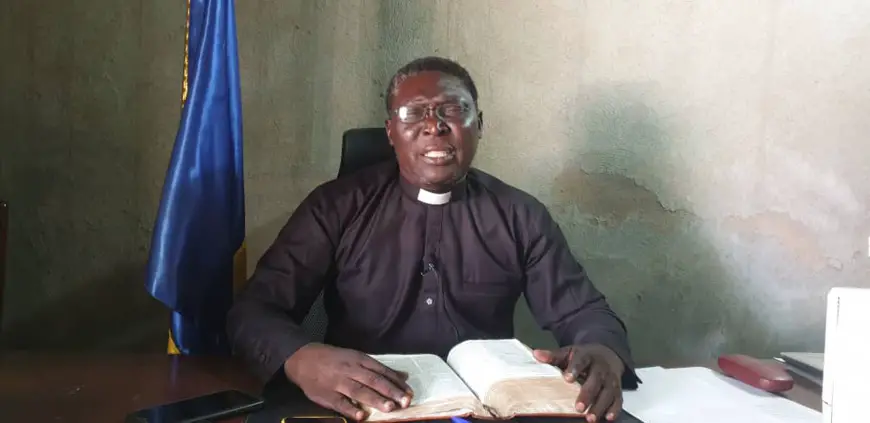 L'apôtre Mbatodjim Jude Telbet de l'Organisation internationale évangélique du réveil du Tchad (OIERET). © Malick Mahamat/Alwihda Info