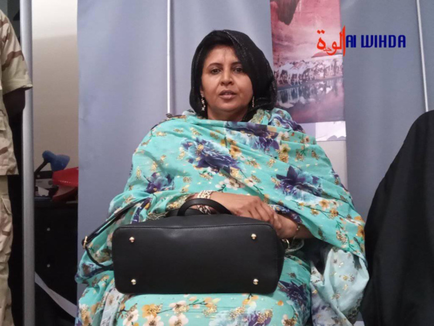 La présidente de l'Entente citoyenne, Tamaralhouda Acyl Ahmat Aghbach. © Alwihda Info
