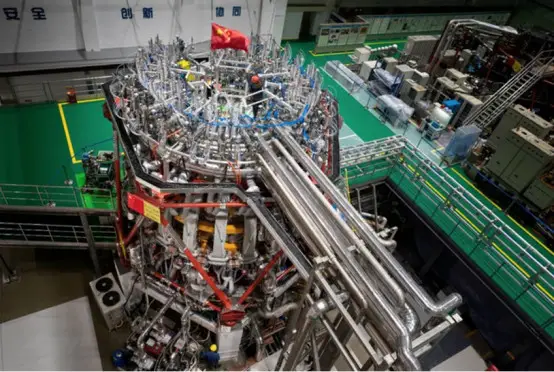 Photo shows China's new-generation "artificial sun," the HL-2M. (Photo courtesy of the Southwestern Institute of Physics of the China National Nuclear Corporation).
