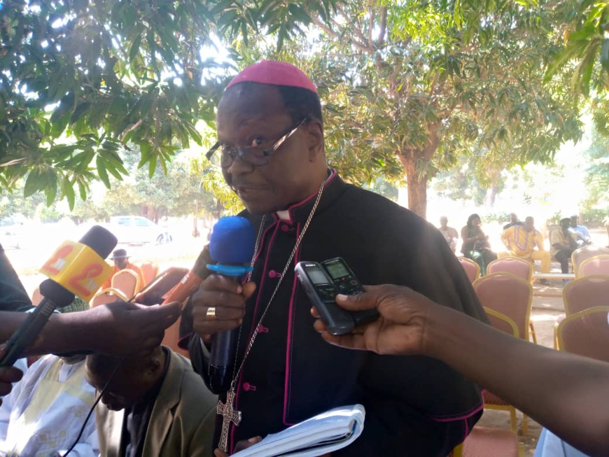 L'évêque de Moundou, Joachim Kouraleyo. L'évêque de Moundou, Joachim Kouraleyo.
