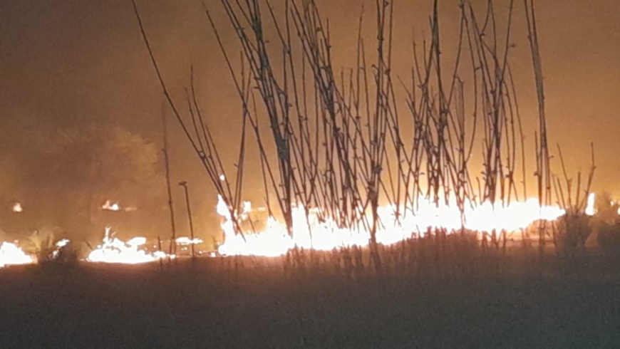 Tchad : un feu de brousse ravageur dans le département du Kanem Ouest Tchad : un feu de brousse ravageur dans le département du Kanem Ouest