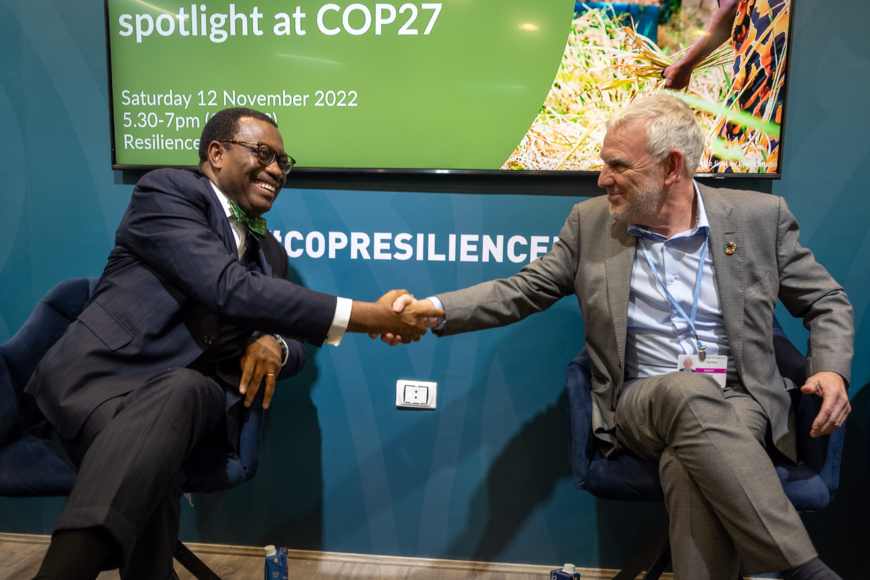 COP27 : l’Allemagne s’engage à verser 40 millions d’euros en faveur des États africains fragiles. © Afdb