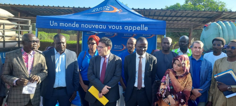 Tchad : Moov Africa exprime sa compassion aux sinistrés des inondations, le 15 novembre 2022 à N'Djamena. © Alwihda Info