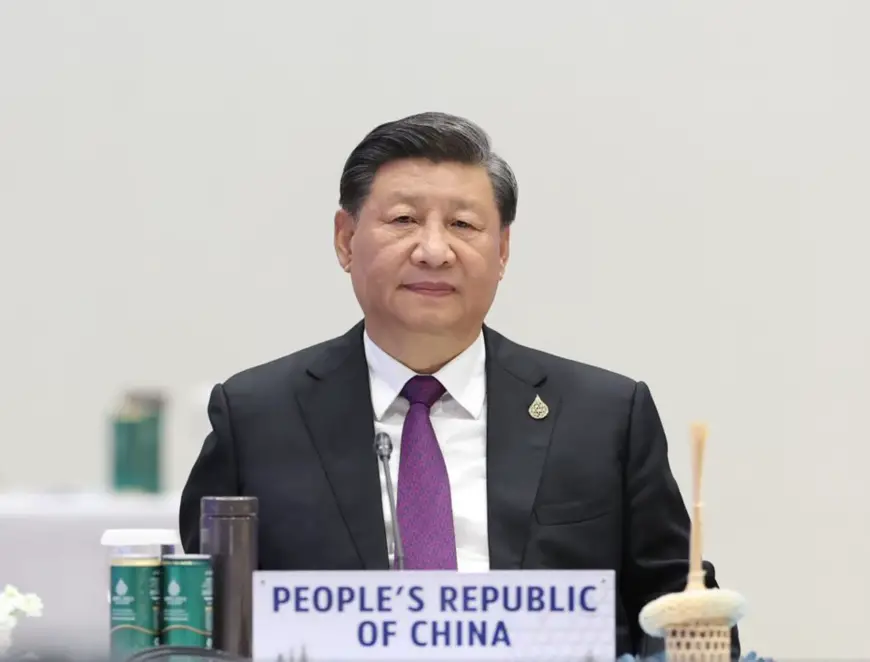 Chinese President Xi Jinping delivers a speech titled "Shouldering Responsibility and Working Together in Solidarity to Build an Asia-Pacific Community with a Shared Future" at the 29th Asia-Pacific Economic Cooperation (APEC) Economic Leaders' Meeting in Bangkok, Thailand, Nov. 18, 2022. (Xinhua/Ju Peng)
