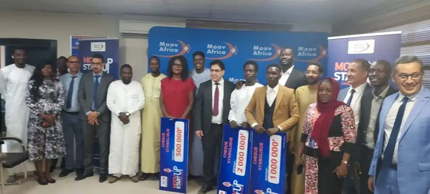 Tchad : Moov Africa récompense les trois heureux gagnants de Moov Startup Challenge