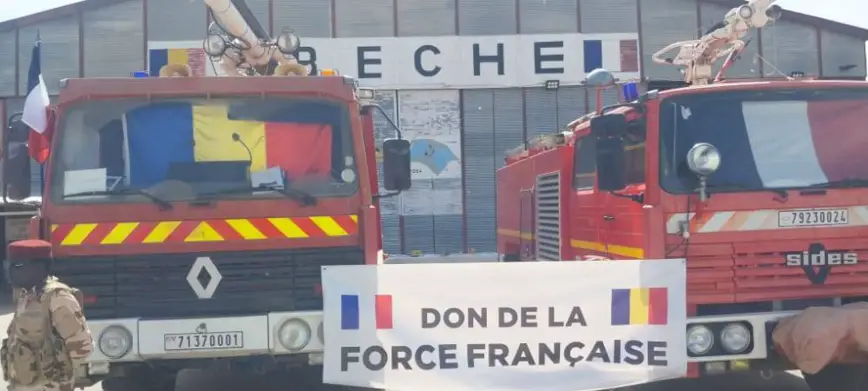 Tchad : dans le Ouaddaï, l´ASECNA d’Abéché reçoit deux camions pompiers de la France