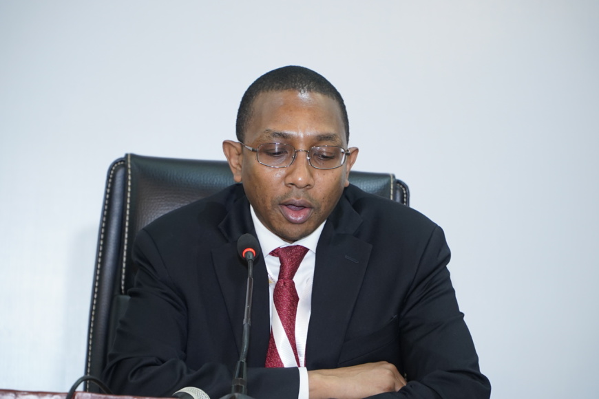 Abdu Mukhtar, directeur du Développement de l’industrie et du commerce de la Banque africaine de développement, lors du lancement à Niamey de l’Indice de l’industrialisation en Afrique. © Afdb