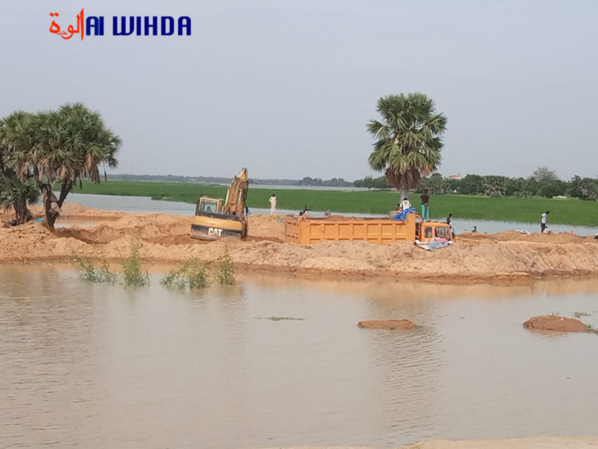 Des inondations à N'Djamena en 2022. © Alwihda Info
