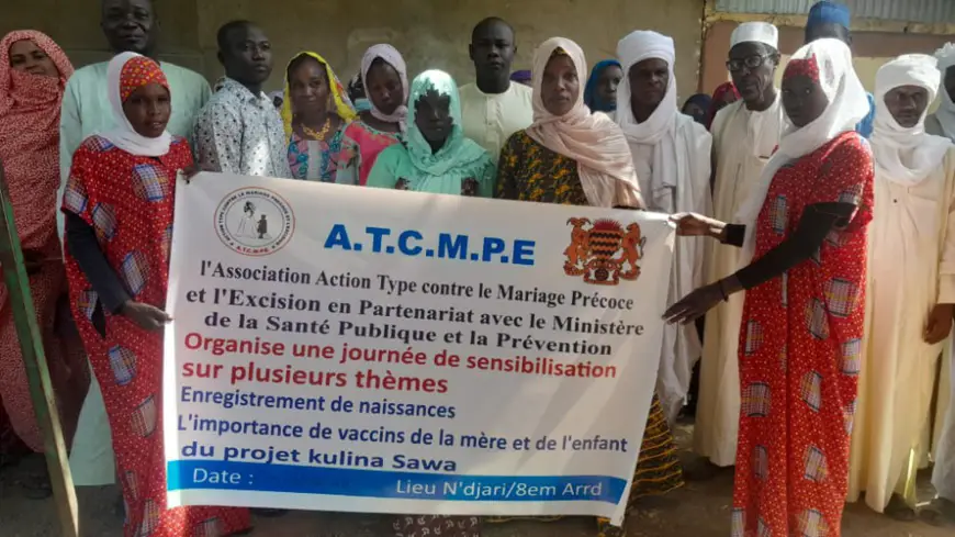 Tchad : "enregistrement des naissances, importance du vaccin de la mère et de l'enfant", l'ATCMPE sensibilise