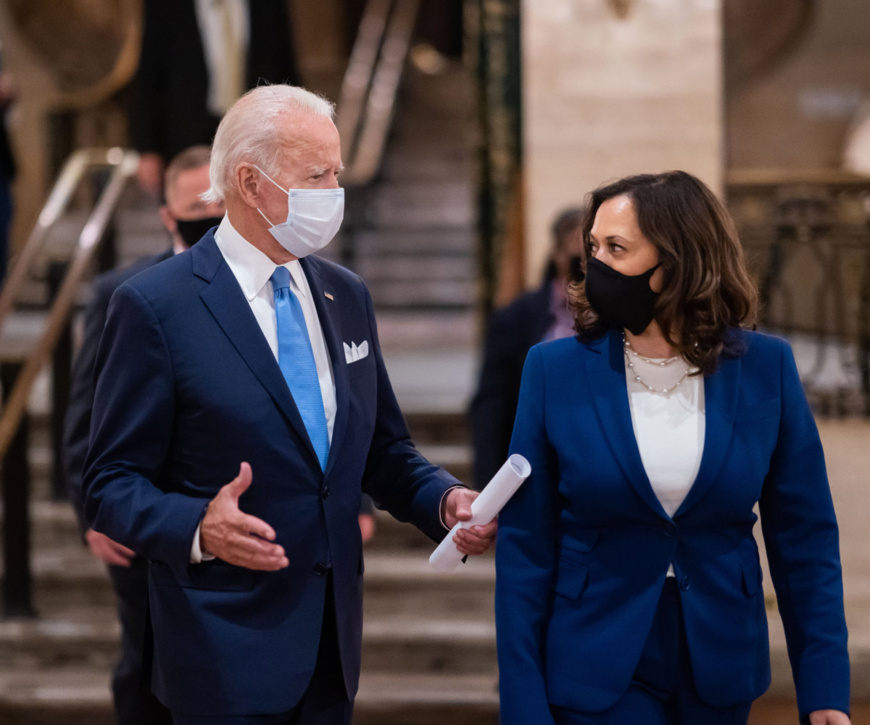 Le président américain Joe Biden et la vice-président Kamala Harris. Illustration © DR