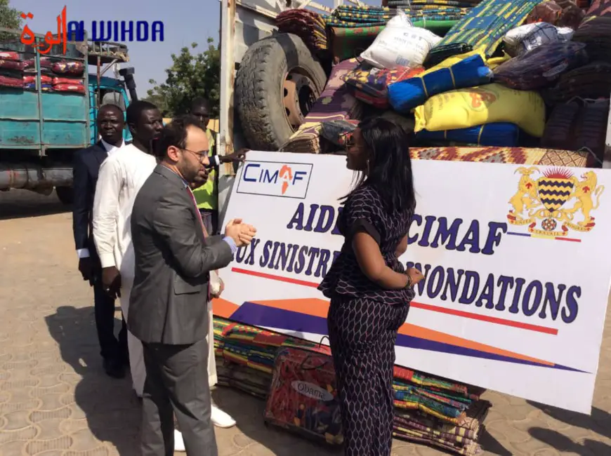 Tchad : la CIMAF, géant marocain du ciment, fait un don d'une valeur de 26 millions Fcfa aux sinistrés