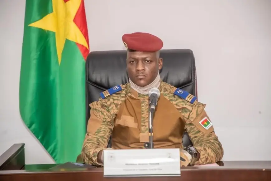 Le président de transition du Burkina Faso, le capitaine Ibrahim Traoré. ©. PR/Faso