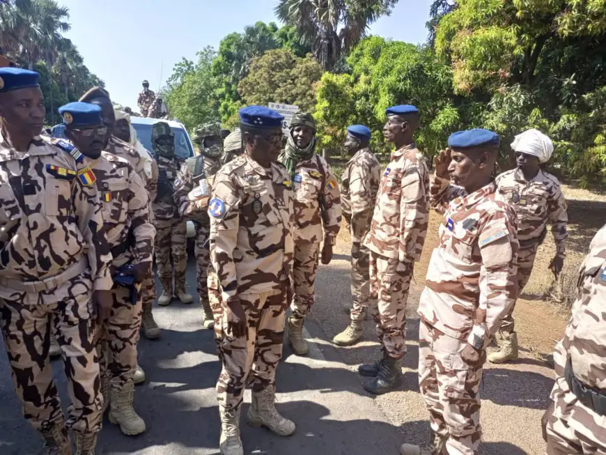 Tchad : le directeur général de la gendarmerie nationale en visite de travail à Sarh