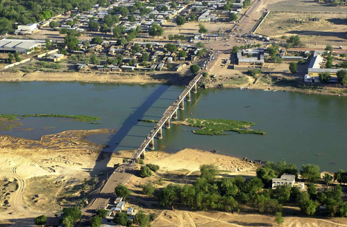 Une vue aérienne du pont de Chagoua. Crédit photo : / Une vue aérienne du pont de Chagoua. Crédit photo : /