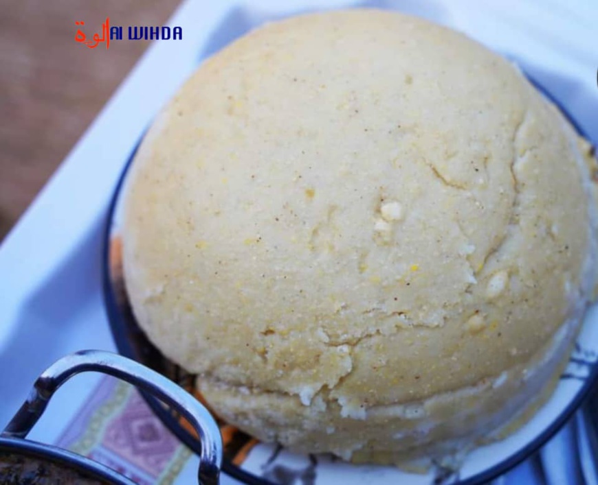 La boule, plat populaire au Tchad. © Abakar Adoum N'Gaye/Alwihda Info La boule, plat populaire au Tchad. © Abakar Adoum N'Gaye/Alwihda Info