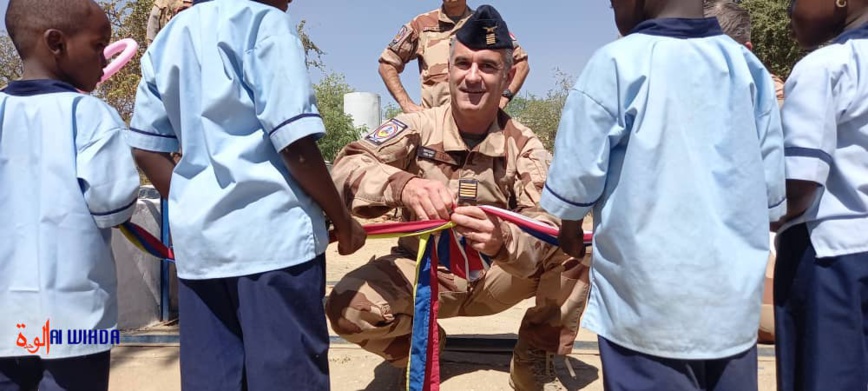 Tchad : ​la force française au Sahel réfectionne la maternelle Jean-François Xavier à Abéché