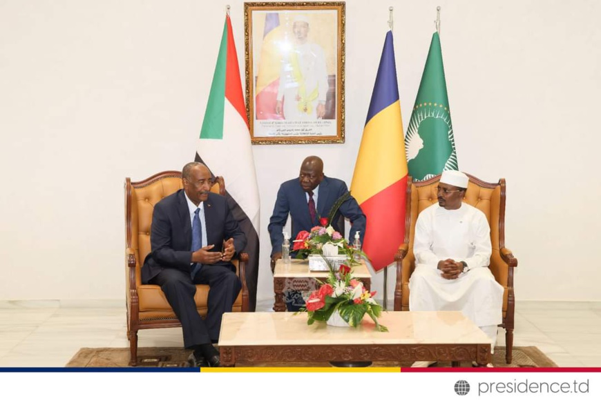 Le président de transition du Soudan en visite à N'Djamena Le président de transition du Soudan en visite à N'Djamena
